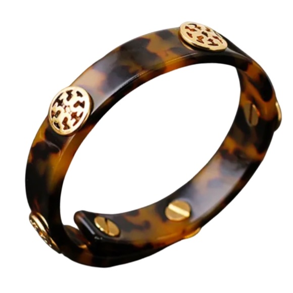Tory Burch Jewelry Tory Burch Tortoise Logo Medallion Bracelet